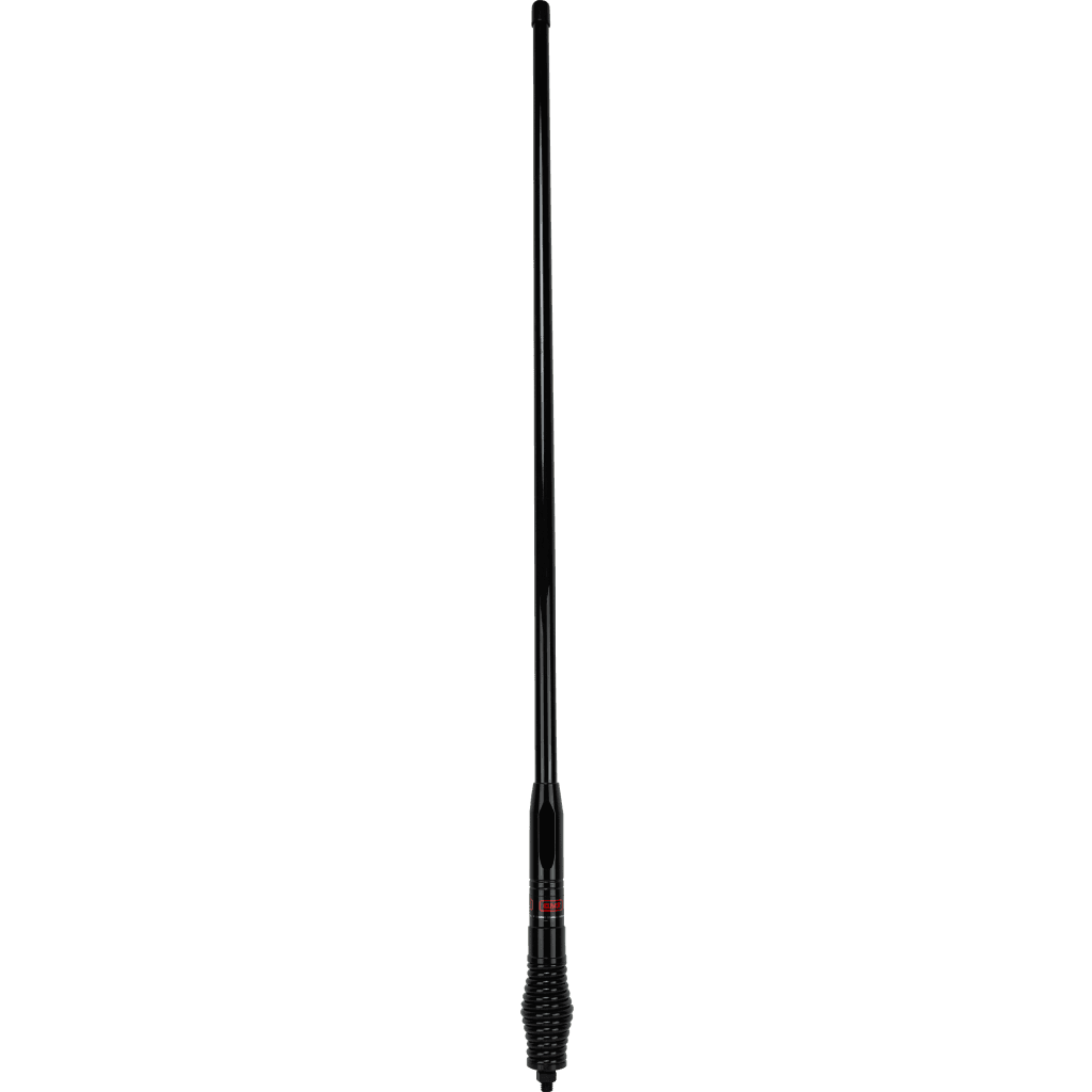  GME AE4705B UHF 1200mm Heavy Duty Fibreglass Radome Antenna, AS004B Spring (6.6dBi Gain) – Black