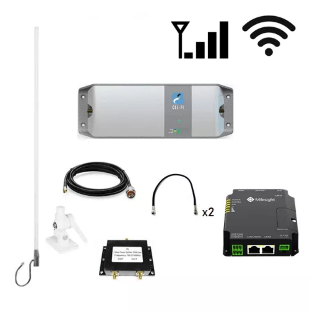 [M2M-TE-00021] Caravan WiFi/ Cellular Pack – Telstra Cel-Fi GO + Blackhawk Omni 7-10dBi + Milesight UR32