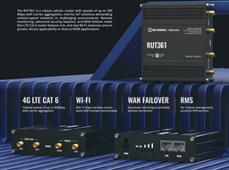 Teltonika RUT361 Compact 4GLTE Router with WiFi – CAT6